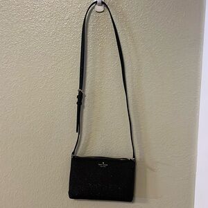 Kate Spade Black Shimmy Glitter purse